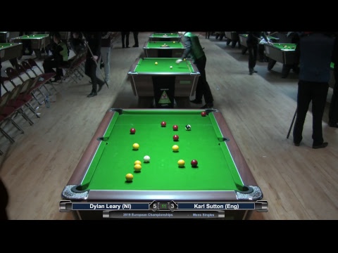 2019 Mens   European Championships - Dylan Leary (NI) v Karl Sutton (Eng)
