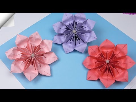 Beautiful paper flowers Easy paper crafts