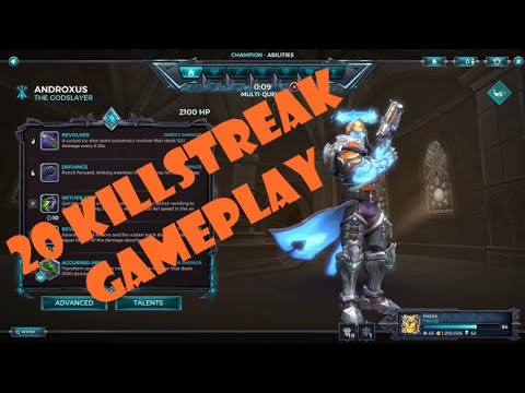 Paladins Androxus Fallen Angel Skin Gameplay  The Godslayer
