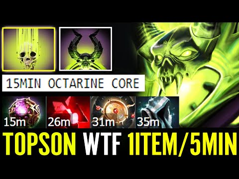 TOPSON [Pugna] WTF 1ITEM PER 5MIN!!! So Fast 15MIN Octarine Core GOD Mid Dota 2 Pro Guide