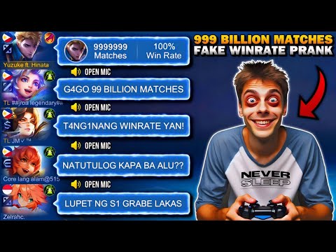 ALU FAKE WINRATE PRANK (99 BILLION MATCHES | 100% WINRATE) TEAM SHOCK LT REACTION! 🤣 - NOT CLICKBAIT