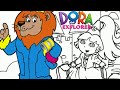 Princess Dora And King Lion Dora The Explorer Episode Nick Jr Coloring Book Creative For Children