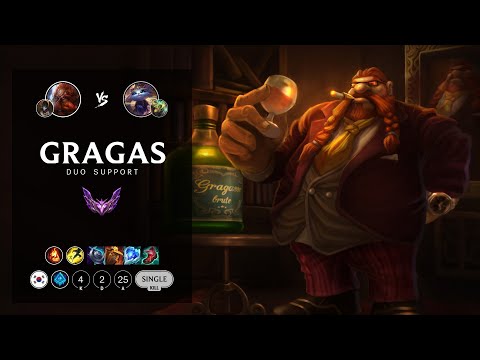 Gragas Support vs Yuumi - KR Master Patch 12.12