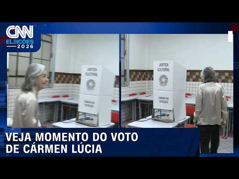 Ministra do STF Cármen Lúcia vota em Minas Gerais neste domingo (25/10) | CNN ELEIÇÕES