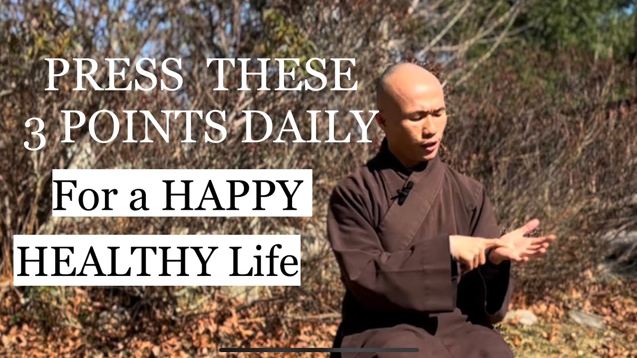 PRESS THESE 3 POINTS DAILY For A Healthy and Happy Life | Qigong Basic Acupressure Daily