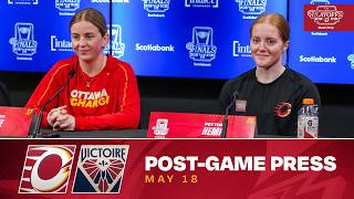 May 18, 2026 | MTL at OTT | Game 3 | Ottawa Charge Post Game Press