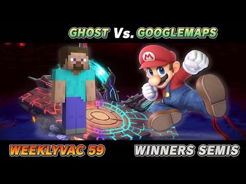 WeeklyVac 59 - SSBU - Ghost (Steve) vs GoogleMaps (Mario, Toon Link)