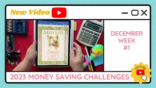 Budgeting Money Savings Challenges - December Week #1 - TracEy Monster Savings on Etsy & Payhip