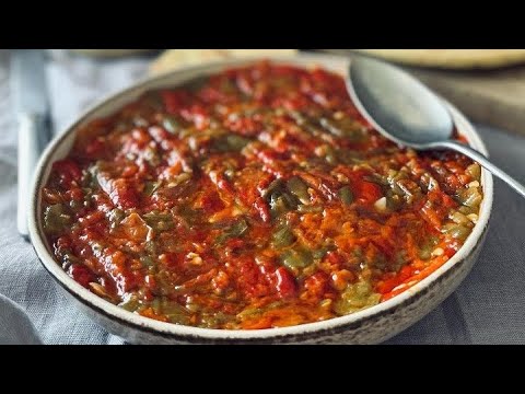 Recette Authentique de Hmiss Algérien / MECHOUIA SALAD : Salade de Poivrons Grillés Délicieuse