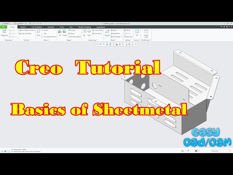 Creo Sheet metal tutorial : : Basic of Sheetmetal