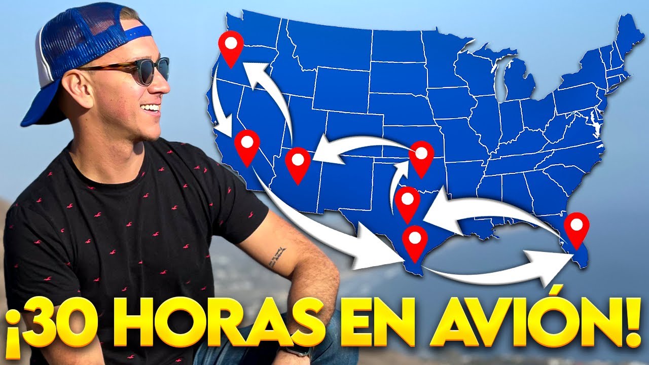 8 AEROPUERTOS Y 9 VUELOS EN 7 DIAS - De Costa a Costa por USA - Oscar Alejandro