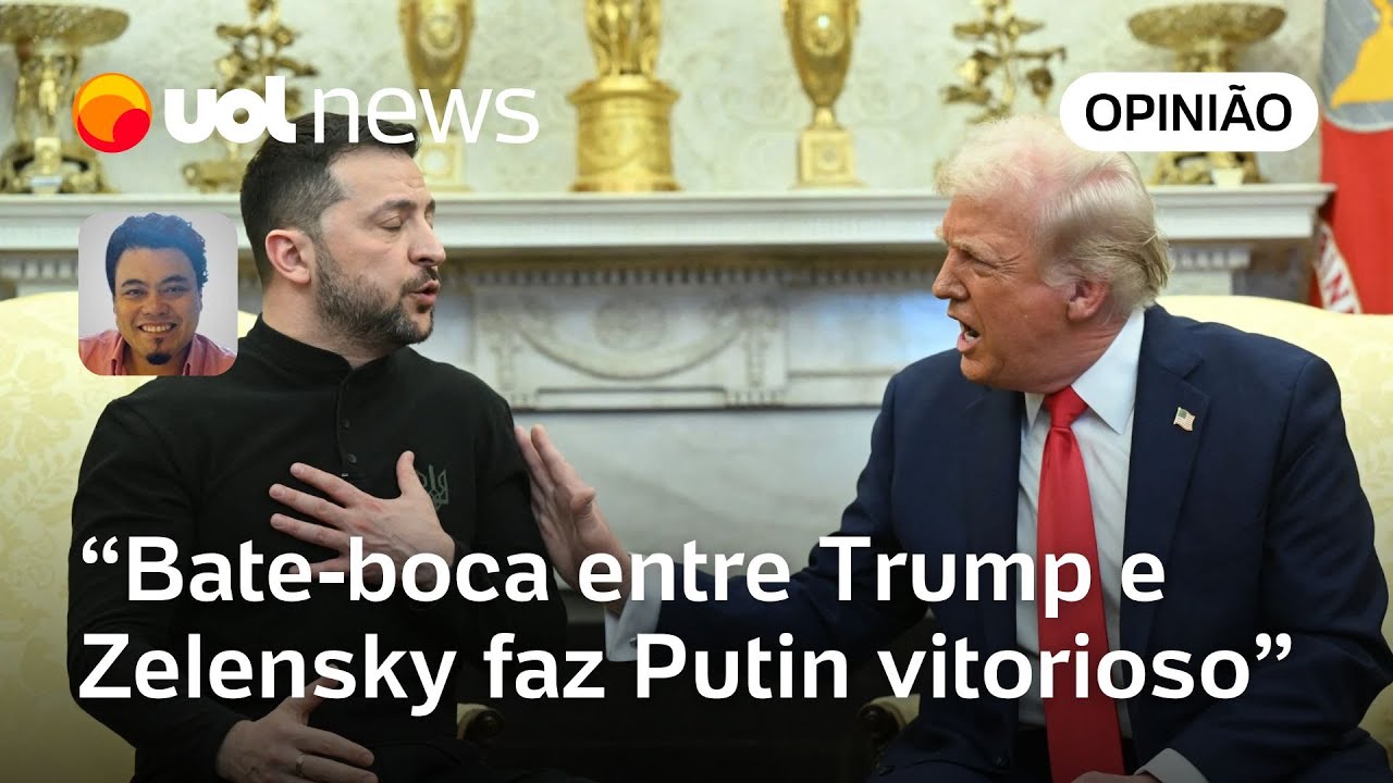 Trump x Zelensky: Futuro do mundo virou bate-boca de comediante e apresentador de reality | Sakamoto