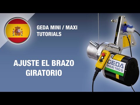GEDA MINI / MAXI Tutorial - Ajuste el brazo giratorio (ES)