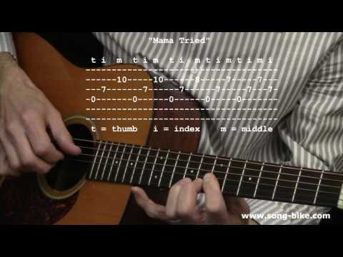 "Mama Tried" by Merle Haggard : 365 Riffs For Beginning Guitar !!
