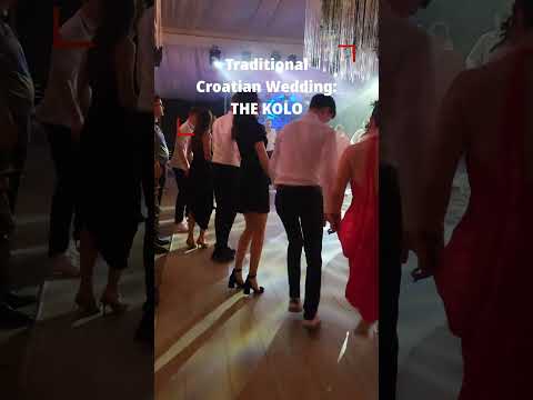 A traditional Croatian wedding: dancing the kolo #kolo #hrvatskasvadba #croatiancustoms