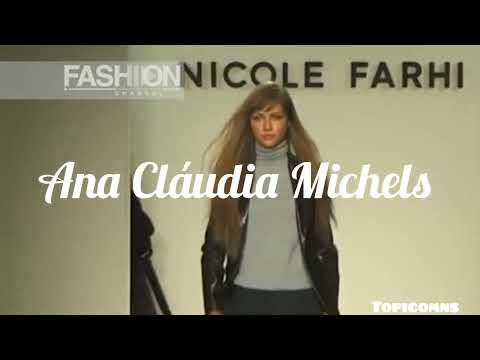 Mariana Weickert e Ana Cláudia Michels para Nicole Fahri - Outono/Inverno 2000 em New York