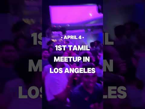 LOS ANGELES! 🌞 we're coming to you for the FIRST EVER Tamil Meetup in LA! 💎🥳