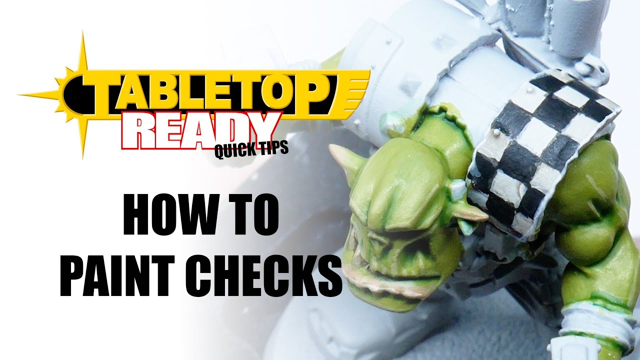 HOW TO PAINT checkered patterns for ORKS