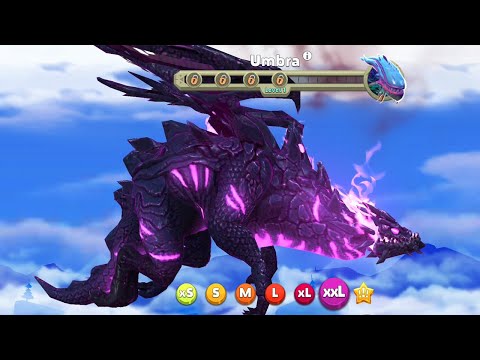Hungry Dragon - Umbra Dragon Unlocked Bigger, Stronger & Faster - All Dragons Unlocked Gameplay