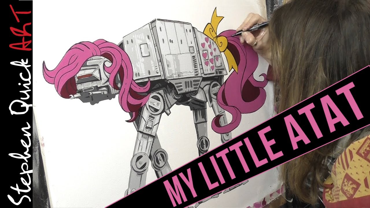 My Little Pony / Star Wars Mash Up ART // My Little ATAT