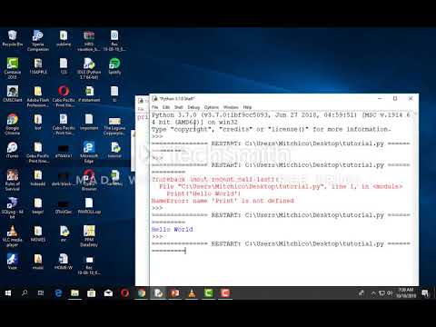 Python 3 Programming Tutorial Print Function And Input Function Visaya Version