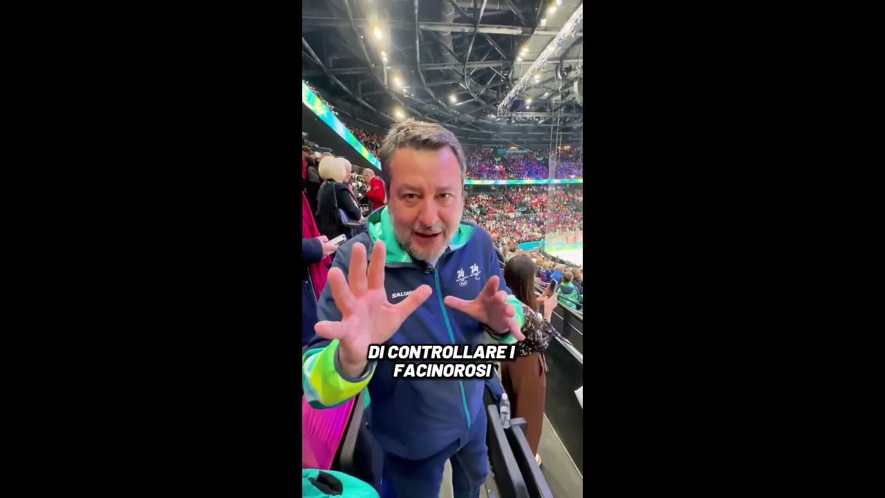 SALVINI ALLA FINALE AL CARDIOPALMA TRA USA E CANADA DI HOCKEY SUL GHIACCIO