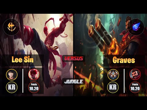 Tarzan LEE SIN (Jungle) [Conqueror] VS GRAVES - Challenger KR Patch 10.20