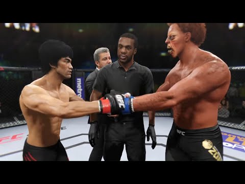 Bruce Lee vs. Endtrails Zombie - EA Sports UFC 2 - Crazy UFC 👊🤪