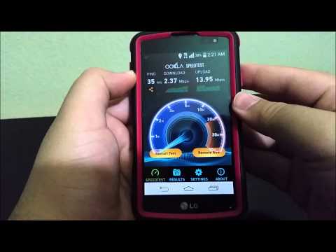 MetroPCS LG Opimus F60 4G LTE SpeedTest