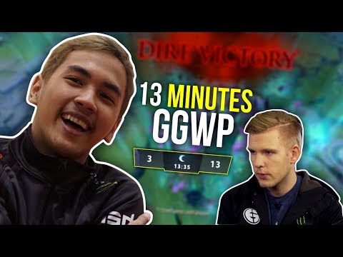 WELCOME TO SEA - 13 Min GG InYoudreaM vs Cr1t Rage Quit 7.07 | Dota 2