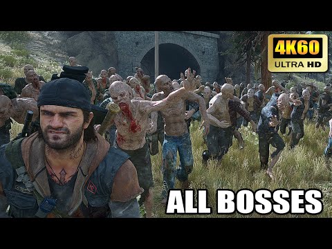Days Gone - All Bosses (With Cutscenes) UHD 4K 60FPS PC