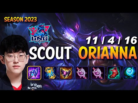 LNG Scout ORIANNA vs SYNDRA Mid - Patch 13.17 KR Ranked