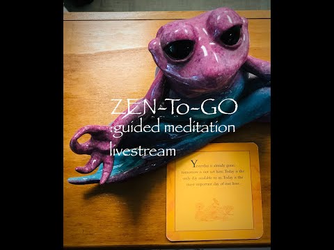 Zen to go: guided meditation livestream 3/18/2020 @ 1215PM CDT