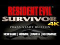 Resident Evil SURVIVOR 4K New Game Normal Rank A No Damage