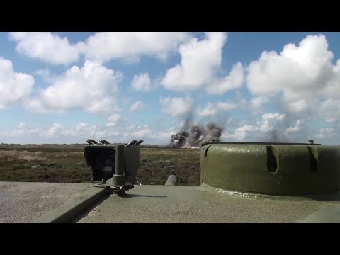 Leopard 1A5 Tank In Action - GoPro Turret Cam & Interior View