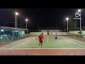 Dinginnya Angin Malam Tak Melarutkan Semangat Bertanding Tennis Landak