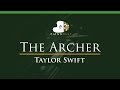 Taylor Swift - The Archer - LOWER Key (Piano Karaoke / Sing Along)
