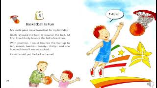For beginners| one story a day| book 1| day 5 basketball is fun