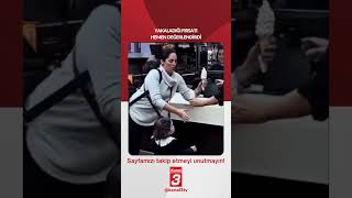 Yakaladığı fırsatı hemen değerlendirdi...