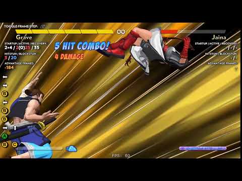 Grave precise 4 dmg combo | Fantasy Strike