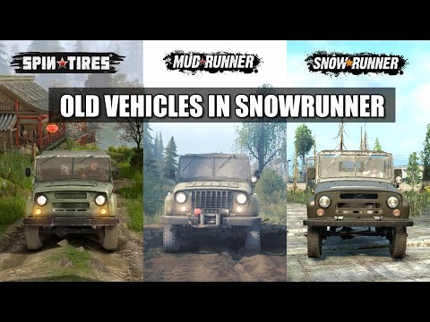 All Spintires & Mudrunner vehicles in Snowrunner with comparison