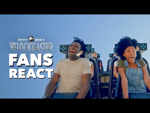 Fans React To The Jurassic World VelociCoaster | Islands of Adventure