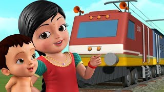 ಸಂತೋಷದ ರೈಲು ಪ್ರಯಾಣ - Train Song | Kannada Rhymes for Children | Infobells