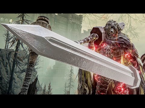 Elden Ring - OP Berserk Dual Colossal Greatsword Build Vs Bosses Gameplay