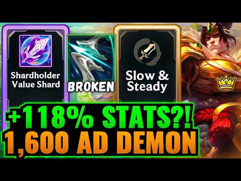 118% Shardblade: Riot Buffed Stat Runs - 1600 AD Garen | League Arena Gameplay