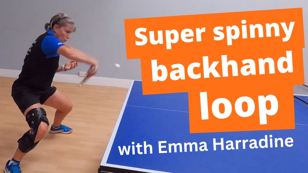 Super spinny backhand loop technique