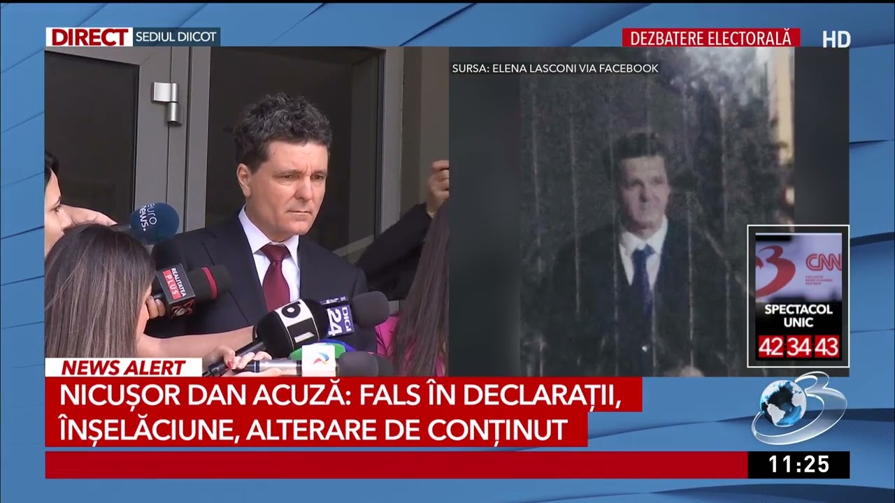 Nicuşor Dan depune plângere împotriva Elenei Lasconi, la sediul DIICOT