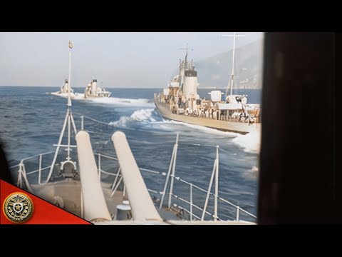 Regia Marina - Italian Navy naval parade in 1938 in Naples - ww2 {Colorized & Enhanced}