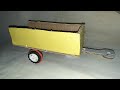 How To Make Cardboard Trolley Tractor Trolley