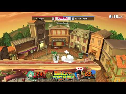 Back to Smash  Winners Quarters - TITUS|Karui(Little Mac) Vs. TCV|Poyo(Mythra/Pyra, Sonic)